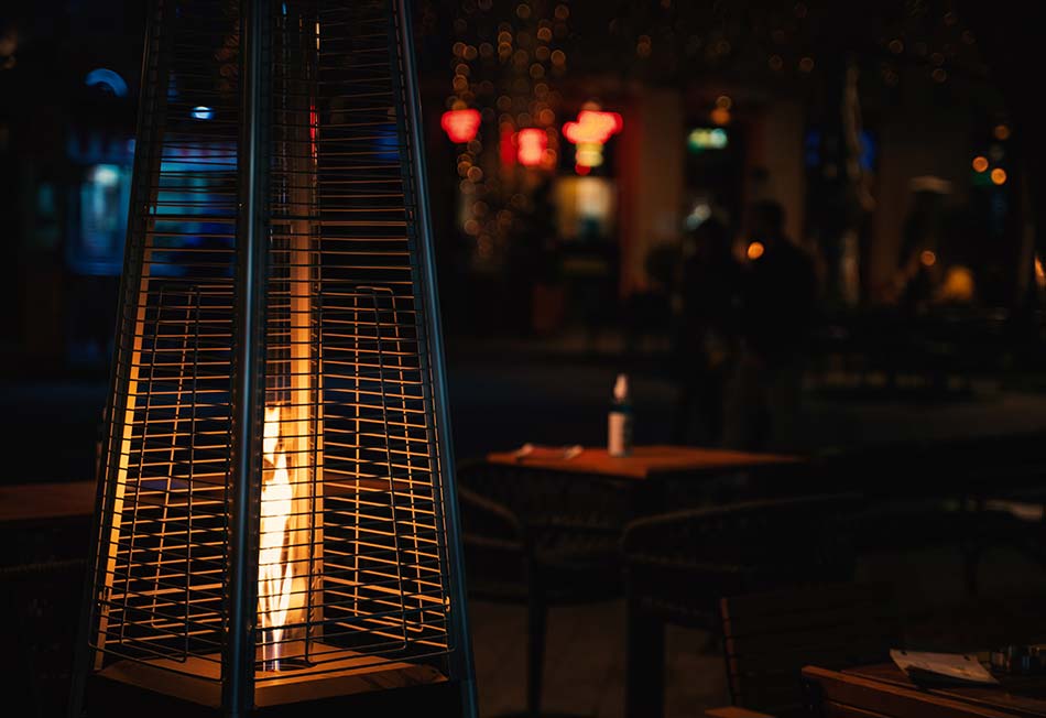 Sistemas de calefacción para terrazas cerradas parcialmente