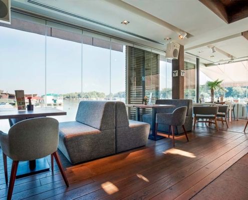 Cortinas de cristal para Restaurantes