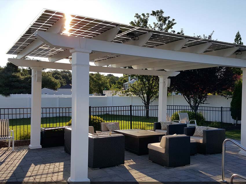 Instalación de pérgola solar
