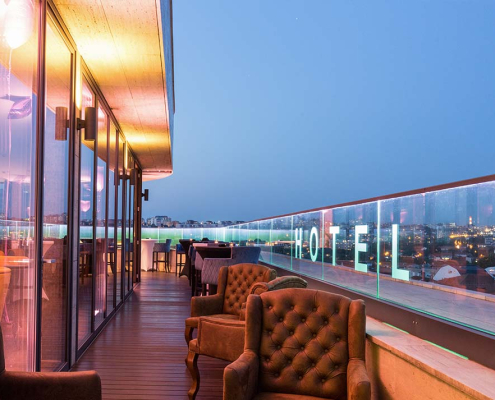 Baranda de cristal para áticos y azoteas