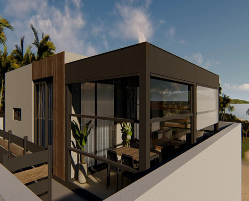 Guillotina de cristal Vertiflex Mono/Twin.