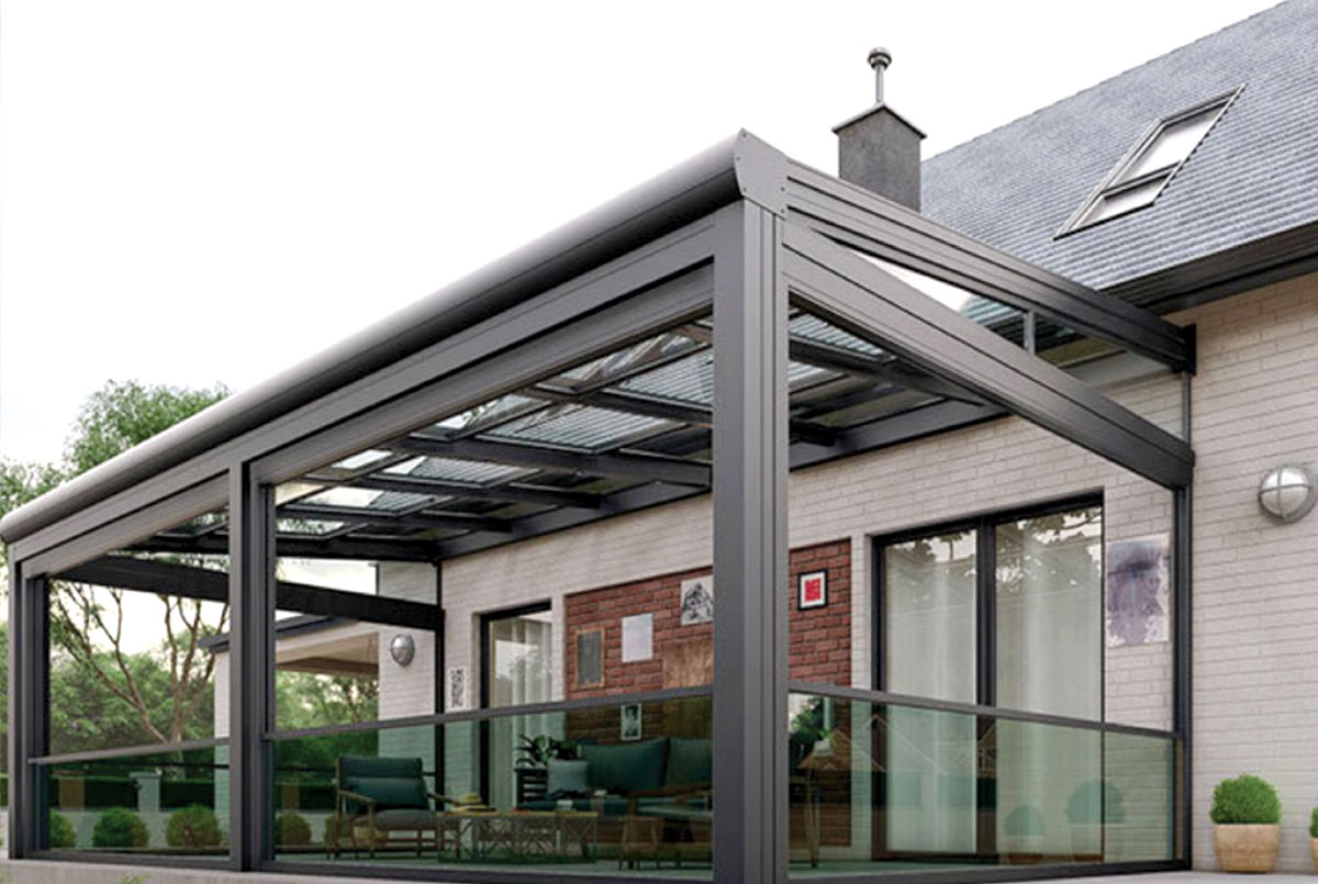 Guillotinas de Vidrio con apertura descendente