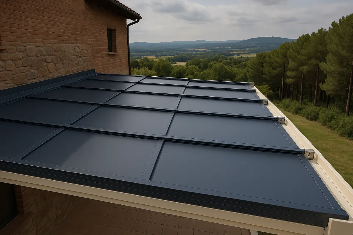 Techo móvil panel sandwhich