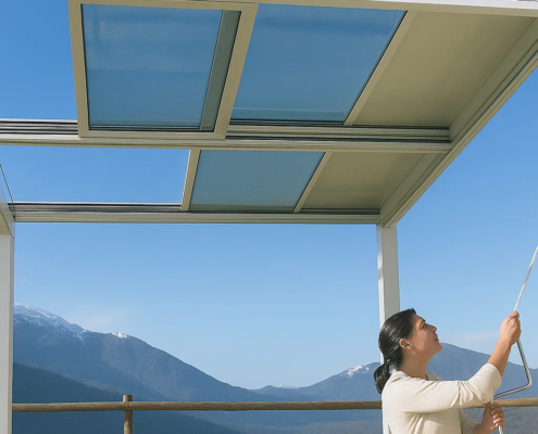 Techos móviles apertura manual