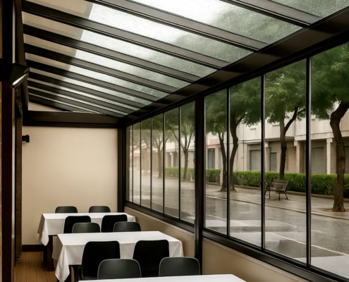 cerramientos de cristal terraza restaurante