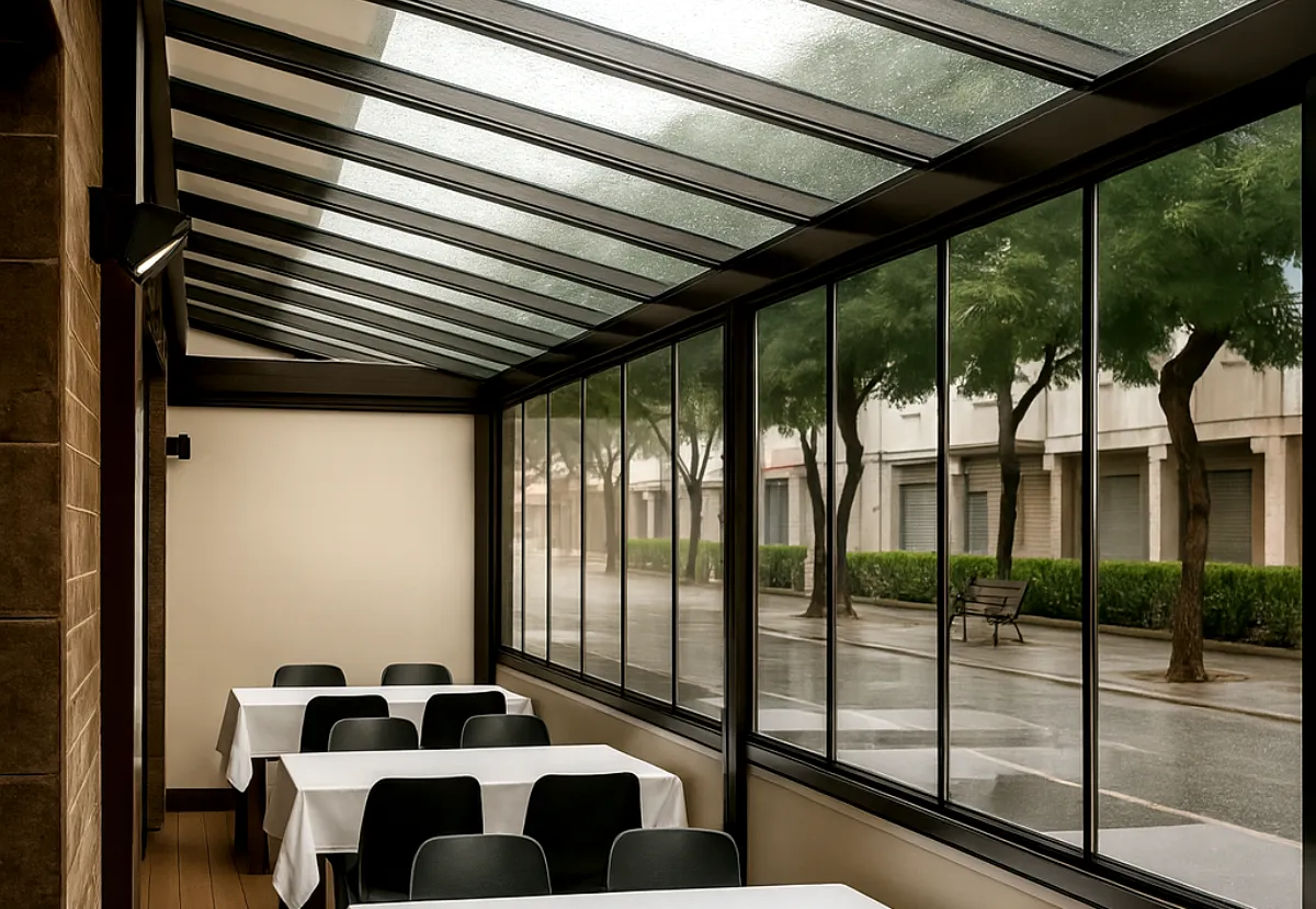 cerramientos de cristal terraza restaurante