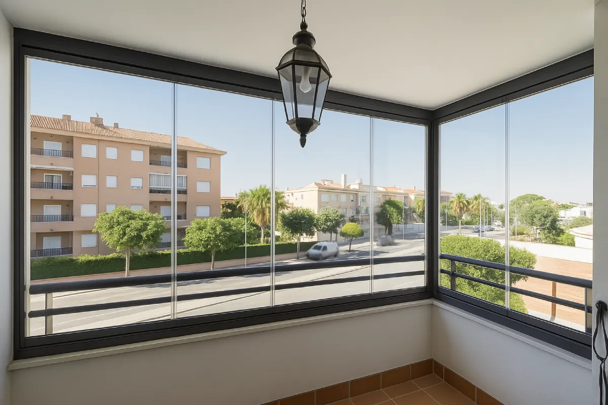 cortinas de cristal balcón