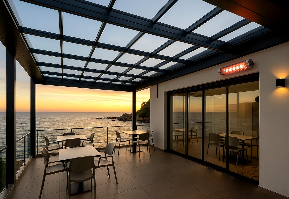 techo móvil cafetería