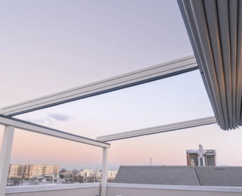 cerramiento de ático con lona tensada