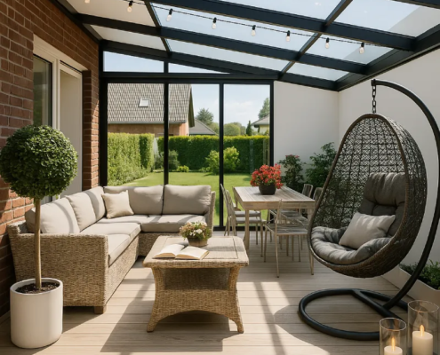 cerramiento patio techo fijo vidrio