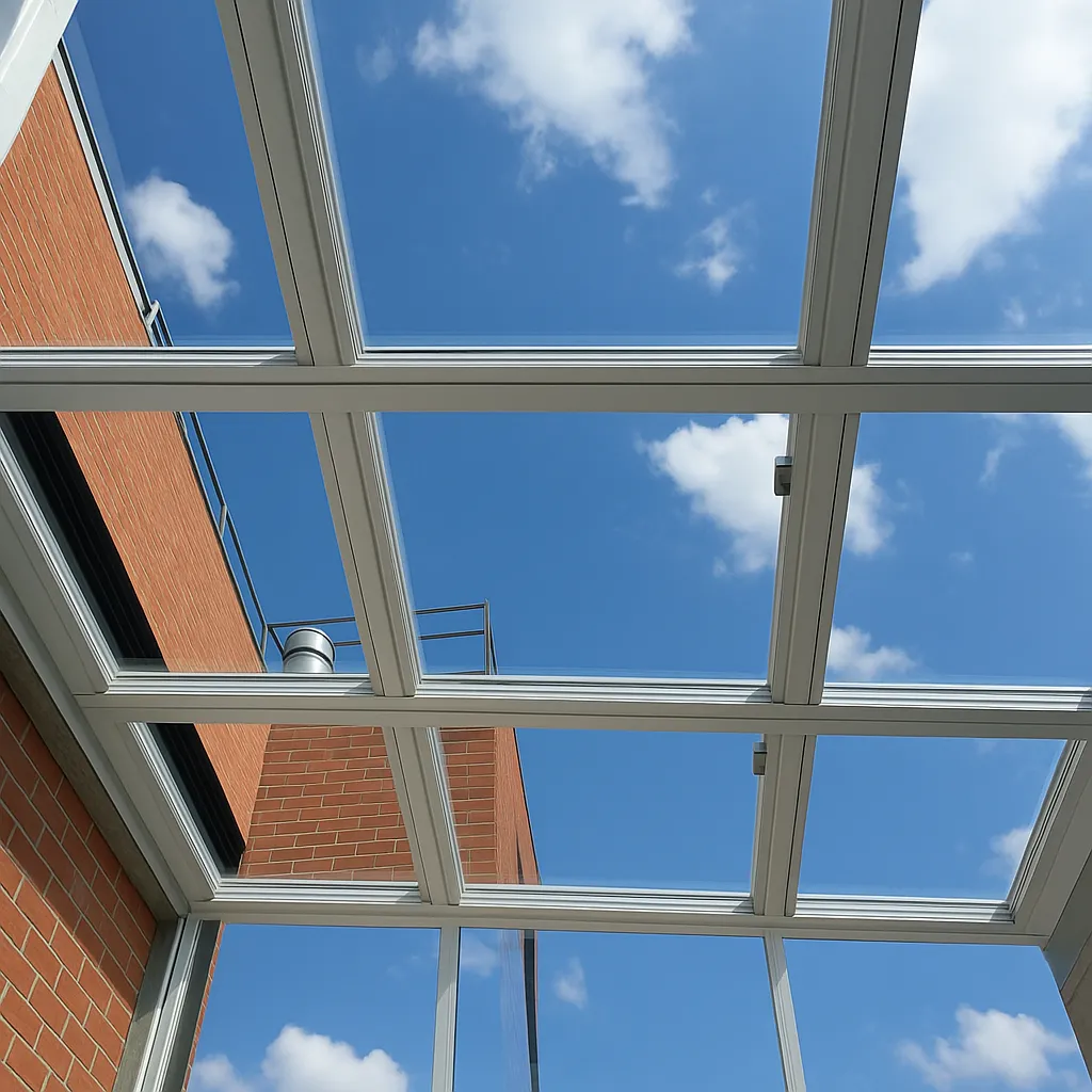 techo móvil accionamiento manual