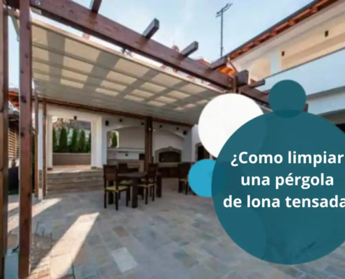 Como limpiar una pérgola de lona tensada