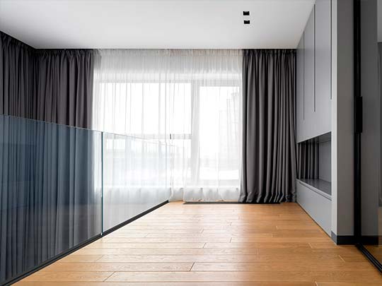 barandillas de cristal en casa