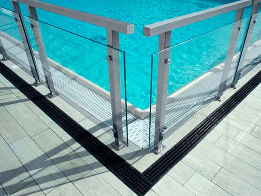 barandilla de cristal