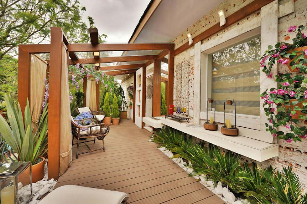 decorar porche entrada