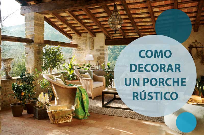 decorar porche rústico