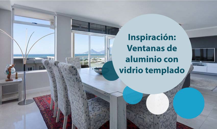 ventanas de aluminio con vidrio templado